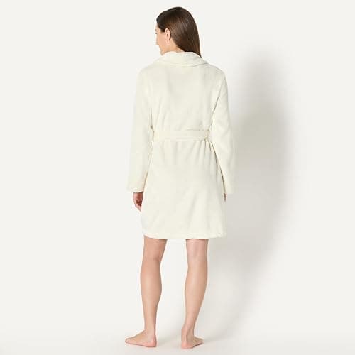 Amazon Essentials Women's Mid-Length Plush Robe (Available in Plus Size) thumbnail 3