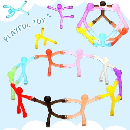 60 Pieces Fridge Magnets Humanoid Cute Men Colorful Refrigerator Magnetic Toys for Kids Translucent Magnetic Magnets for Adults Lockers, Fridge, Office, Whiteboard Decoration thumbnail 6