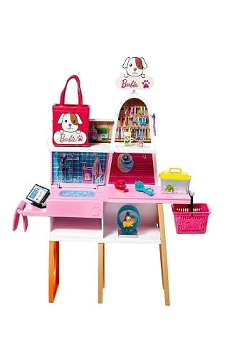 Barbie Doll & Playset, Pet Boutique with 4 Pets, Color-Change Grooming Feature & 20+ Themed Accessories thumbnail 4