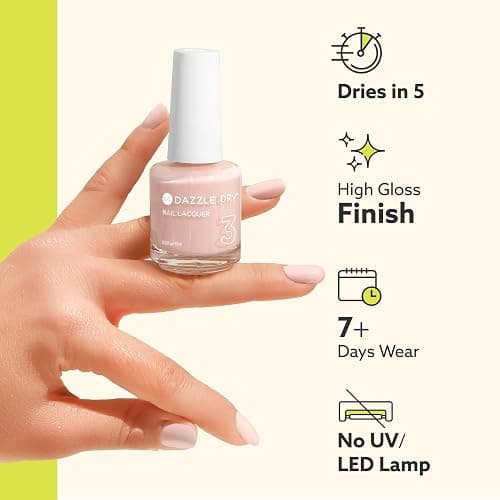 Dazzle Dry Nail Lacquer (Step 3) - Varsity Blues - A muted light denim. Full coverage cream. (0.5 fl oz) thumbnail 9
