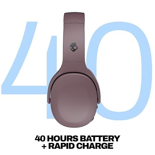 Skullcandy Crusher 540 Active Wireless Bluetooth Headphones with Multi-Sensory Bass, Noise Isolating Over-Ear Fit, Sweat and Water Resistant, 40 Hours Battery, Microphone for iPhone Android - Smoke thumbnail 3
