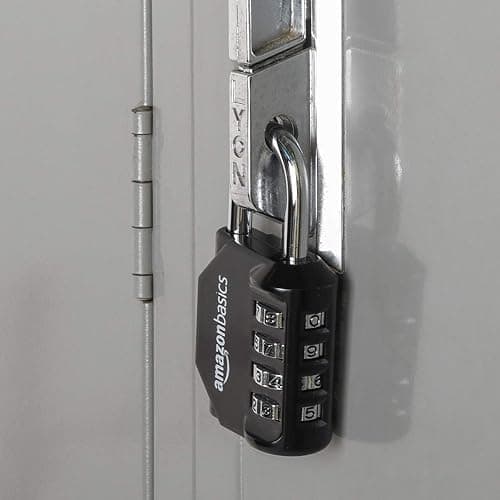Amazon Basics 4-Digit Combination Lock for Gym and Sports, 2-Pack, Black thumbnail 2