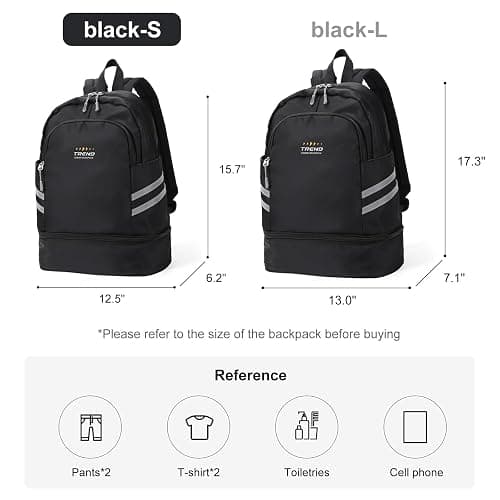 coofay Gym Backpack For Women Waterproof Sports Backpack With Shoe Compartment Lightweight Travel Backpacks Small Gym Bag Dance Volleyball Backpacks thumbnail 2