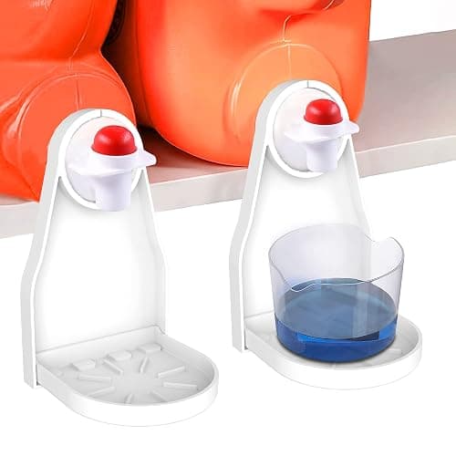 (2 Pack) Laundry Detergent Cup Holder Drip Catcher Organizer Clip Tight on Laundry Bottle Spouts, No More Leaks or Mess with Detergent and Fabric Softener in Laundry Room - Image 1