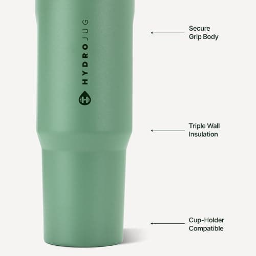 HydroJug Sport 40 oz Insulated Stainless Steel Water Bottle, Sage thumbnail 4