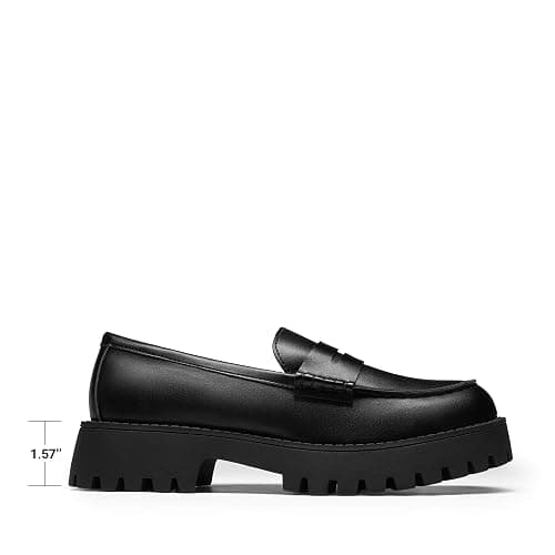 DREAM PAIRS Loafers for Women Platform Chunky Penny Loafer Lug Sole Comfortable Slip On Dressy Casual Work Business Office Shoes thumbnail 7
