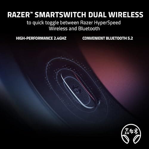 Razer Barracuda Wireless Gaming & Mobile Headset (PC, PlayStation, Switch 2, Android, iOS): 2.4GHz Wireless + Bluetooth - Integrated Noise-Cancelling Mic - 50mm Drivers - 40 Hr Battery - Black thumbnail 2