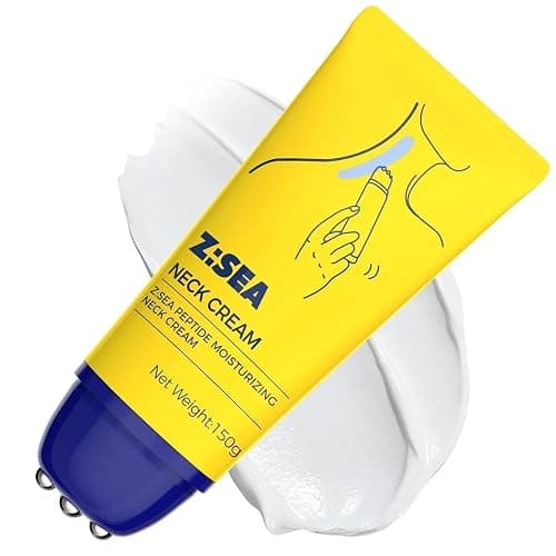 Z:SEA Neck Firming Cream with Roller - 5.29 Fl Oz Anti-Aging Neck & Chest Cream with Peptide, Collagen, Hyaluronic Acid, Vitamin B5, Ceramide, Moisturizing, Smooths Wrinkles & Fine Lines ﻿ - Image 1