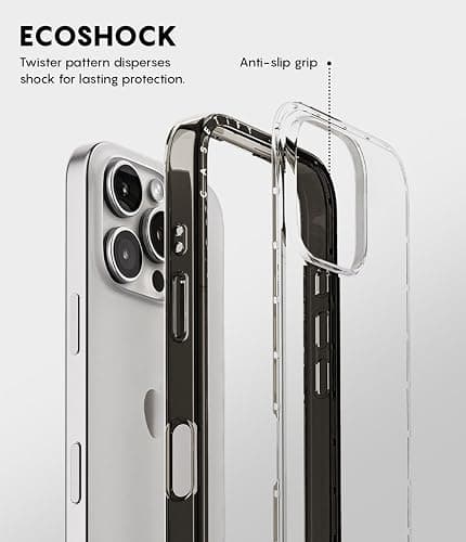 CASETiFY Compact iPhone 16 Pro Case [Slim and Sleek/Compatible with Magsafe / 4 ft. 2X Military Grade Drop Protection] - Cheetah Paradise Pink - Clear Black thumbnail 6