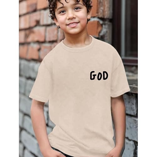 Sulayesh Christian Tshirts for Kids Boys God Jesus Shirt Inspirational Faith T Shirts Religious Bible Verse Graphic Tees Tops thumbnail 5
