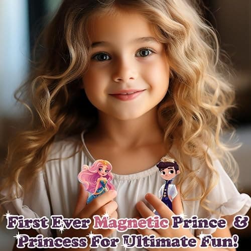 Little Pi Frozen Magnetic Tiles 3 Year Old Girl Gifts 5 Year Old 4 Year Old Girl Birthday Gifts Princess Toys Magnet Tiles Building Blocks Castle Age 3 4 5 6 7 8 thumbnail 3