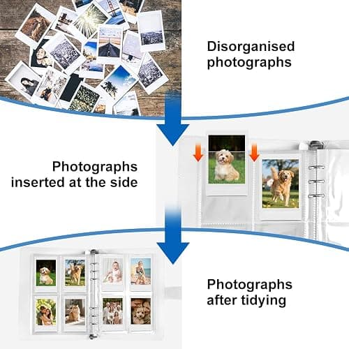 Fotoalbum Kompatibel für Kompatibel Instax,240 Taschen Fotoalbums für Fujifilm Instax,Fotoalbum mit 240 Taschen für Fujifilm für Polaroid Hi-Print-Serie für Mini 12, 11, 9, 8, 25, 70, 90, 40, 99 Se 7 thumbnail 4