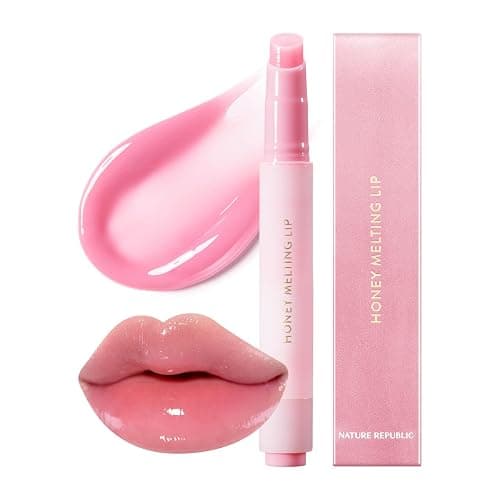 Nature Republic HONEY MELTING LIP PLUMPING (11 PINK) SOFT LIP STICK Tint & Plump Hydrating Gloss, Moisturizing balms, Volumizing formula & Sheer tint, Glowy Finish, korean make up, Stocking Stuffers - Image 1