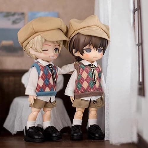 niannyyhouse School Uniform Outfit for Ob11 1/12 BJD Doll 4.3 inches (11 cm) Body (A-2) thumbnail 4