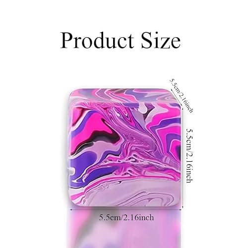 Squishies Stress Cube,Fidget Toys Squeeze Stress Cube for Adults,Ice Squish Cube Sugar Balls,Sensory Ice Square Shape Squishies Cube Sugar Balls for Stress Relief (Purple) thumbnail 2