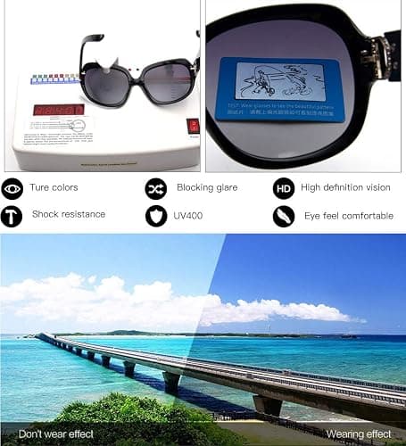 Dollger Oversized Polarized Sunglasses for Women Retro Classic Shades Large Frame Ladies Sunglasses thumbnail 3