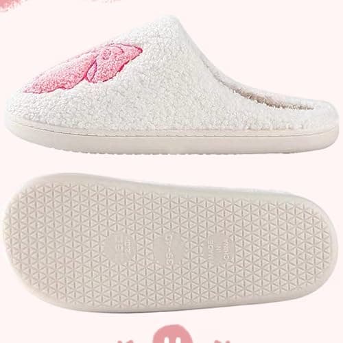 Aucomfo Comfy House Slippers For Women Men, Ladies Fuzzy Bedroom Slippers,indoor Outdoor Memory Foam Shoes thumbnail 7