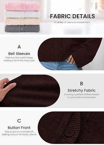 KIRUNDO Cardigan Sweaters for Women Fall Trendy Long Sleeve Chunky Knit Button Up Oversized Winter Jacket Casual Outwear thumbnail 4