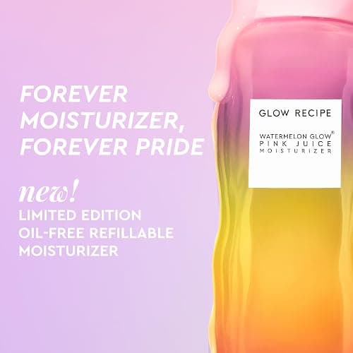 Glow Recipe Limited Edition Pride Pink Juice Water Gel Face Moisturizer - Hydrating Hyaluronic Acid, Radiance Boosting, Non-Comedogenic, Oil-Free, Long-Lasting Korean Skin Care for Oily Skin (50ml) - 1.7 Ounce (Pack of 1) - Pride Edition Moisturizer thumbnail 2