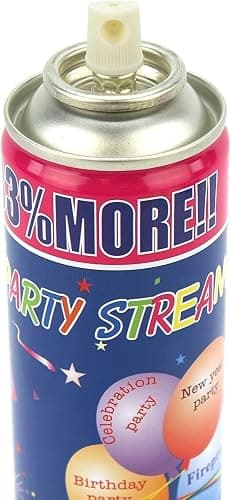 12 Pack Party String Spray (3 oz Each) – Streamer Spray in a Can, Full Color Set with 2 of Each Color, Party Supplies for Kids’ Parties, Birthdays, and Celebrations thumbnail 4