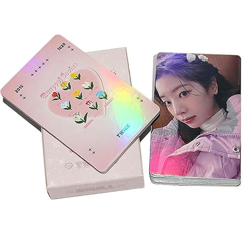 PYAJUU KPOP TWICE Photocards 50PCS TWICE Laser Photocards Album Photo Cards Gift for Fans Kpop Gift Set thumbnail 4