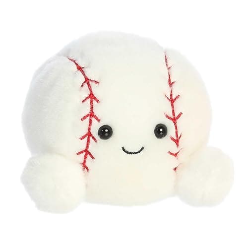Aurora® Adorable Palm Pals™ Slugger Baseball™ Stuffed Animal - Pocket-Sized Play - Collectable Fun - White 5 Inches thumbnail 2