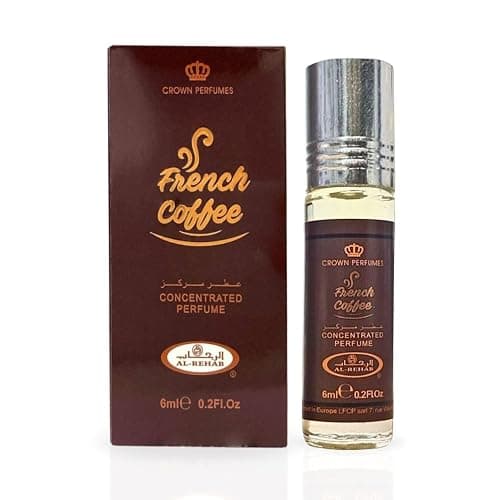 Al-Rehab French Coffee Premium Arabian Perfume Oils for Women 6ML (0.2OZ) - Long Lasting Concentrated Perfume Oil with Rich, Alluring Women's Fragrance - Ideal For Daily Wear Or Special Occasions - Image 1