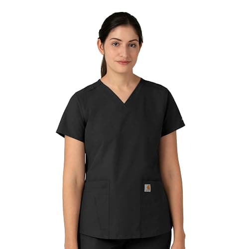 Carhartt Womens Women's Force® Modern Fit V-Neck Top - Image 1