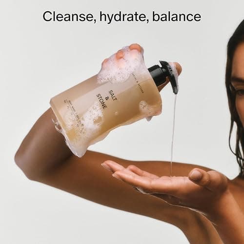 Salt & Stone Body Wash for Women & Men, Black Rose & Oud 15.2 fl oz | Shower Gel, Sulfate-Free, Paraben-Free, Dye-Free, Vegan, Hydrating & Moisturizing with Antioxidants, Vitamin C, Niacinamide thumbnail 4
