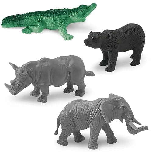 Safari Ltd. Wild TOOB - 12 Mini Figurines: Giraffe, Bear, Tiger, Camel, Lion, Crocodile, Gorilla, Hippo, Rhino, Zebra, Panther, Elephant - Educational Toy Figures For Boys, Girls & Kids Ages 3+ thumbnail 6