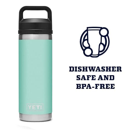 YETI Rambler 18 oz Bottle, Vacuum Insulated, Stainless Steel with Chug Cap, Seafoam thumbnail 5