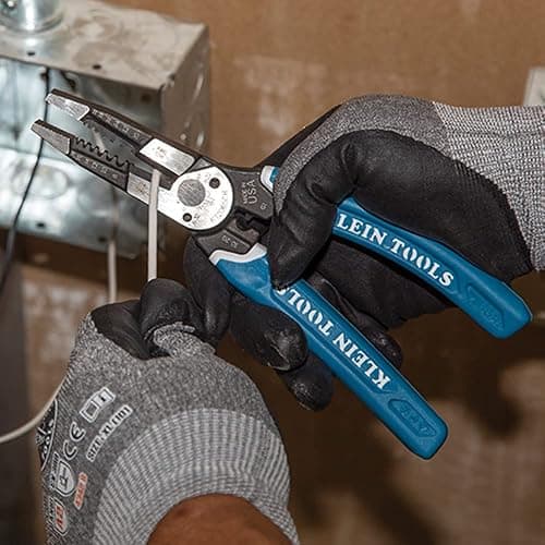 Klein Tools K12065CR Wire Stripper / Cutter / Crimper Tool, Made in USA, for Cutting, Stripping, Crimping, Twisting (8-18 AWG solid, 10-20 AWG stranded) thumbnail 10