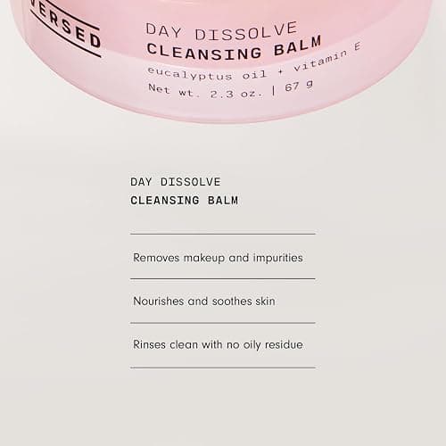 Versed Day Dissolve Cleansing Balm - Makeup Melting Balm Infused with Vitamin E + Eucalyptus Oil to Calm Skin - Oil Based Double Cleanser with Avocado + Jojoba Oil (2.3 oz) thumbnail 7
