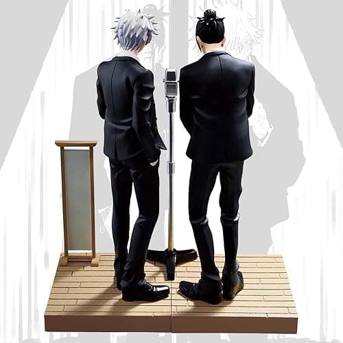 Jiumaocleu 2 pièces figurine anime JJK action figure Geto Suguru figurine Gojo Satoru 17 cm statue en PVC modèle décoration pour voiture collection pour fans d'anime thumbnail 5