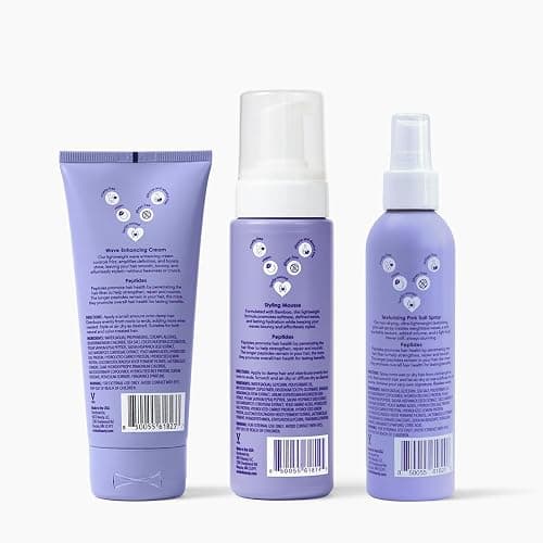 V&CO. Beauty Wave Babe Styling Products, Including Mousse, Cream and Texturizing Spray, Frizz Control & Volume, Lightweight Flexible Hold,Hydrating Hair Styling Product with Peptides & Bamboo Extract thumbnail 10