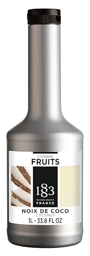 1883 Maison Routin Premium Coconut Purée – Tropical Fruit Purée for Cocktails, Smoothies, Desserts & Iced Drinks, Vegan-Friendly, No Artificial Colours, 1L PET Bottle - Image 1