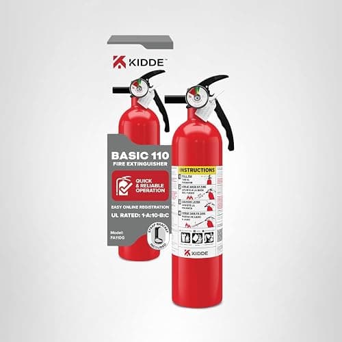 Kidde FA110G Multi Purpose Fire Extinguisher, Wall Mount, for Home/Office/Dorm/Residential, 1A10BC thumbnail 14