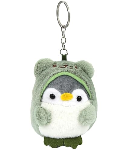 Miokkley Cute Penguin Plush Keychain, Kawaii Penguin Purse Bag Backpack Charms Cute Stuff for Women - Image 1