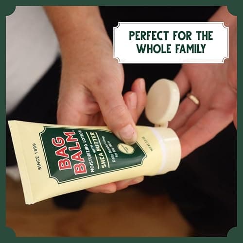 Bag Balm Vermont's Original Hand & Body Dry Skin Lotion with Shea Butter and Jojoba, Daily Hand Lotion for Dry Hands - Fragrance-Free, Non-Greasy Hand Moisturizer, Tube - 3oz, 2 Pack thumbnail 7