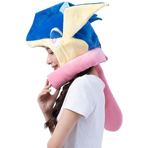 SAZAC Cozy, Warm Greninja Kigurumi Hat with Ear Flaps Pokemon Beanie for Adults, Luxurious Novelty Hat for Halloween & Cosplay - Premium Anime Cap thumbnail 4
