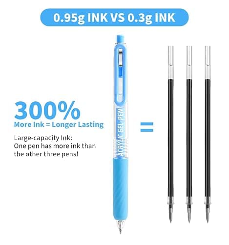 Joyask Gel Pens For Coloring, 90 Colors Retractable Colored Pens for Black Paper & White Paper, 0.7mm Fine Point Colorful Pens for Coloring, Writing, Drawing, Journaling, Note Taking, Office, Home thumbnail 4