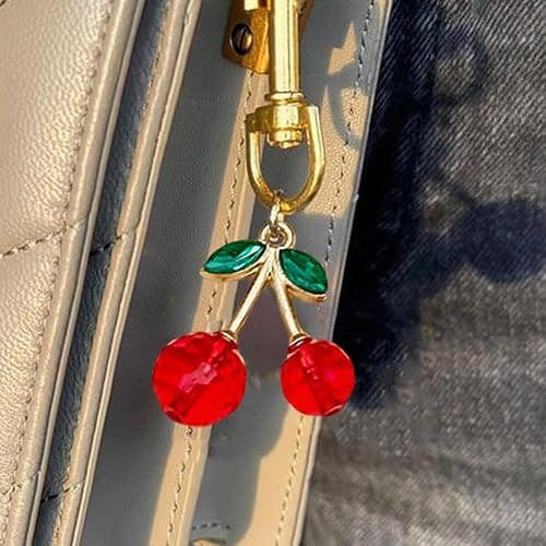 30Pcs 3D Enamel Cherry Charm Pendants for Necklaces Red Pink Cute Fruit Charms for Jewelry Making Alloy Strawberry Charms for Bracelets DIY Earrings Keychains Craft Charm Women Jewelry Accessories thumbnail 5