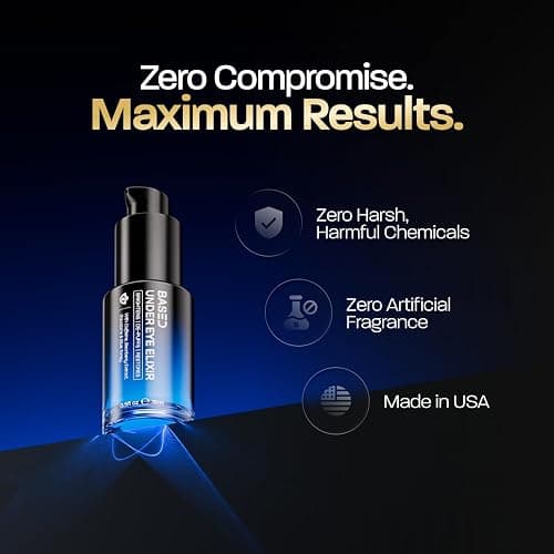 BASED Under Eye Elixir, Hydrating & Refreshing Formula, Simple. Effective. Based. 0.5 fl oz, Pack of 1 thumbnail 4