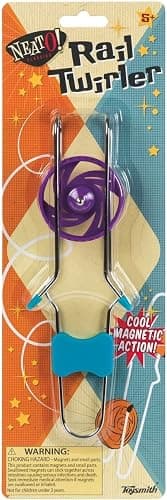 Neato! Classic Retro Magic Rail Twirler, Magnetic Gravity Defying Stunt Toy, Colors May Vary, For Boys & Girls Ages 5+ - Image 1