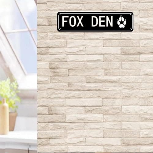 Fox Den Sign Metal Sign Farmhouse Aluminum Sign 4x16 Inch thumbnail 4