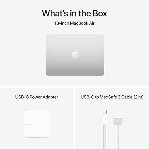 Apple 2025 MacBook Air 13-inch Laptop with M4 chip, Silver thumbnail 7