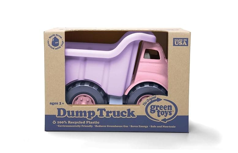 Green Toys Dump Truck in Pink Color - BPA Free, Phthalates Free Play Toys for Improving Gross Motor, Fine Motor Skills. Play Vehicles thumbnail 5