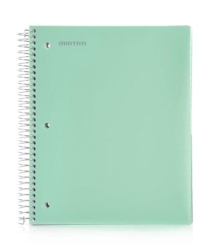 Mintra Office Durable Spiral Notebooks, 5 Subject (Sage Green, College Ruled 1pk) - Image 1