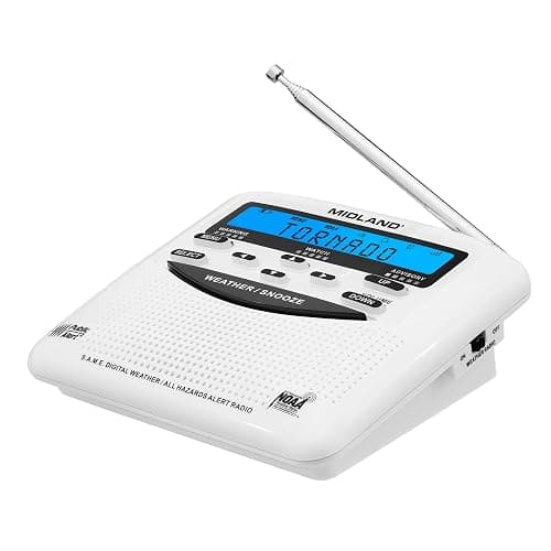 Midland - WR120B - NOAA Emergency Weather Alert Radio - Localized Programming, Trilingual Display, 60+ Emergency Alerts, Alarm, Selectable Alert Tone - Image 1