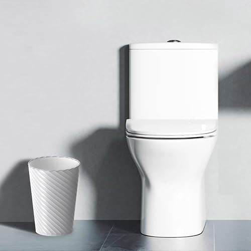 Bathroom Trash Can, 3 Pack 1.8 Gallons Small Trash Can with Trash Bags, Bathroom Garbage Can, Plastic Trash Bin, Round Waste Basket for Living Room, Bedroom, Office, Kitchen, Compact Space (White) thumbnail 2